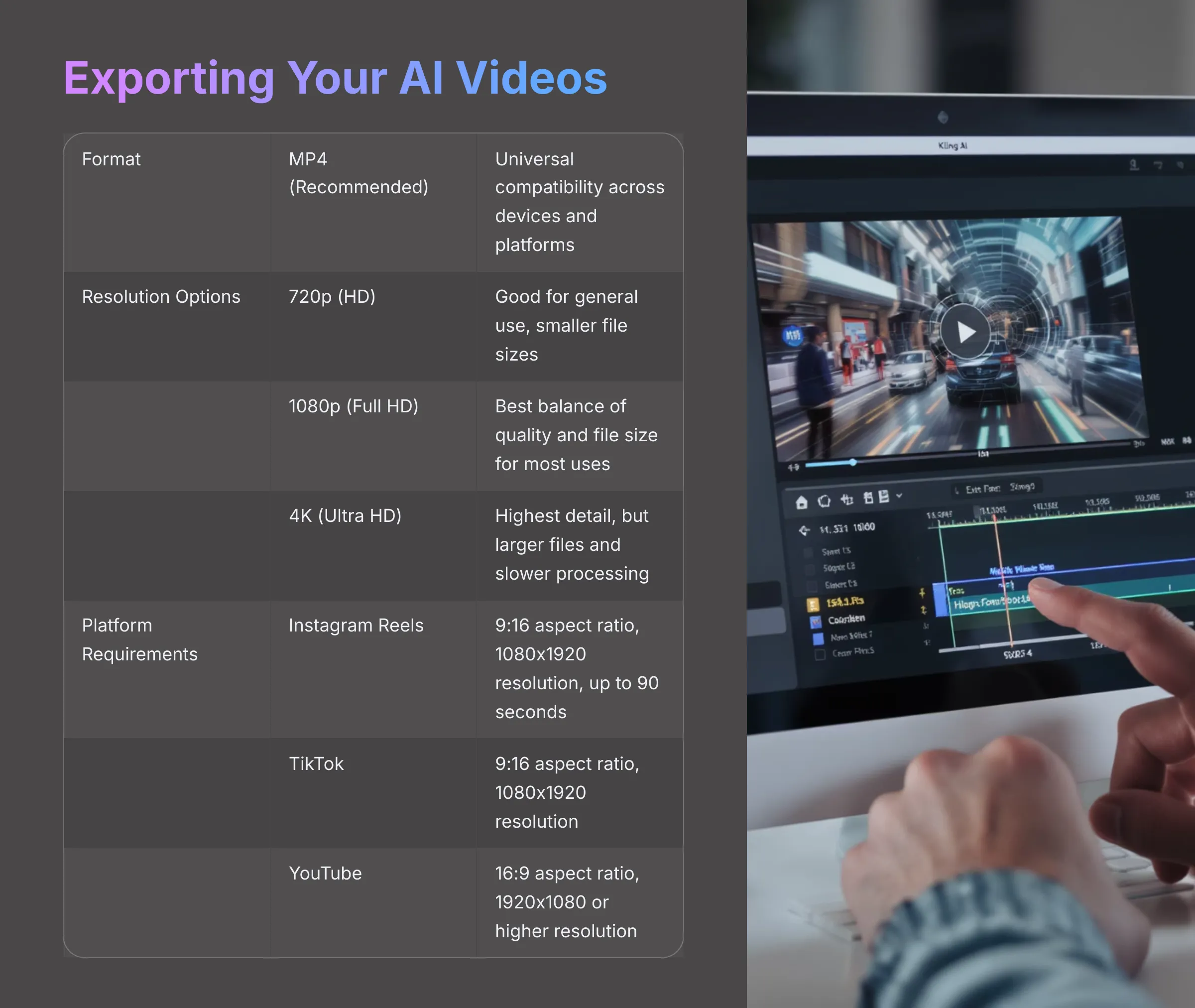 Exporting Your AI Videos