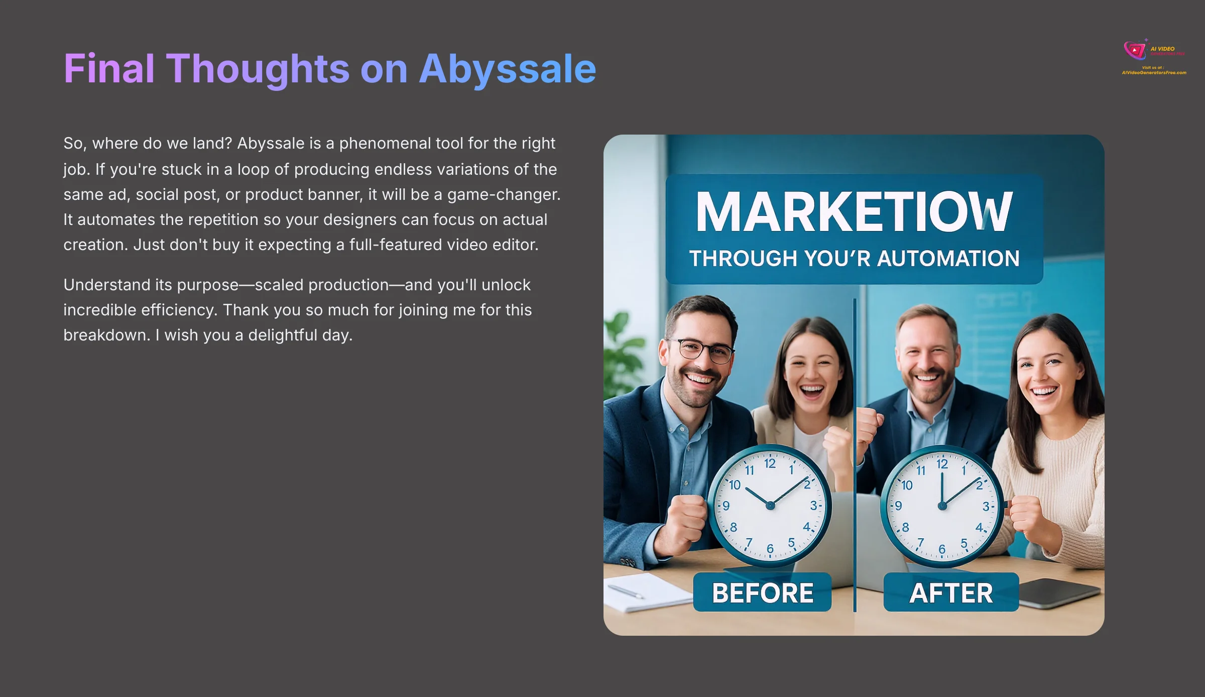 Final Thoughts on Abyssale