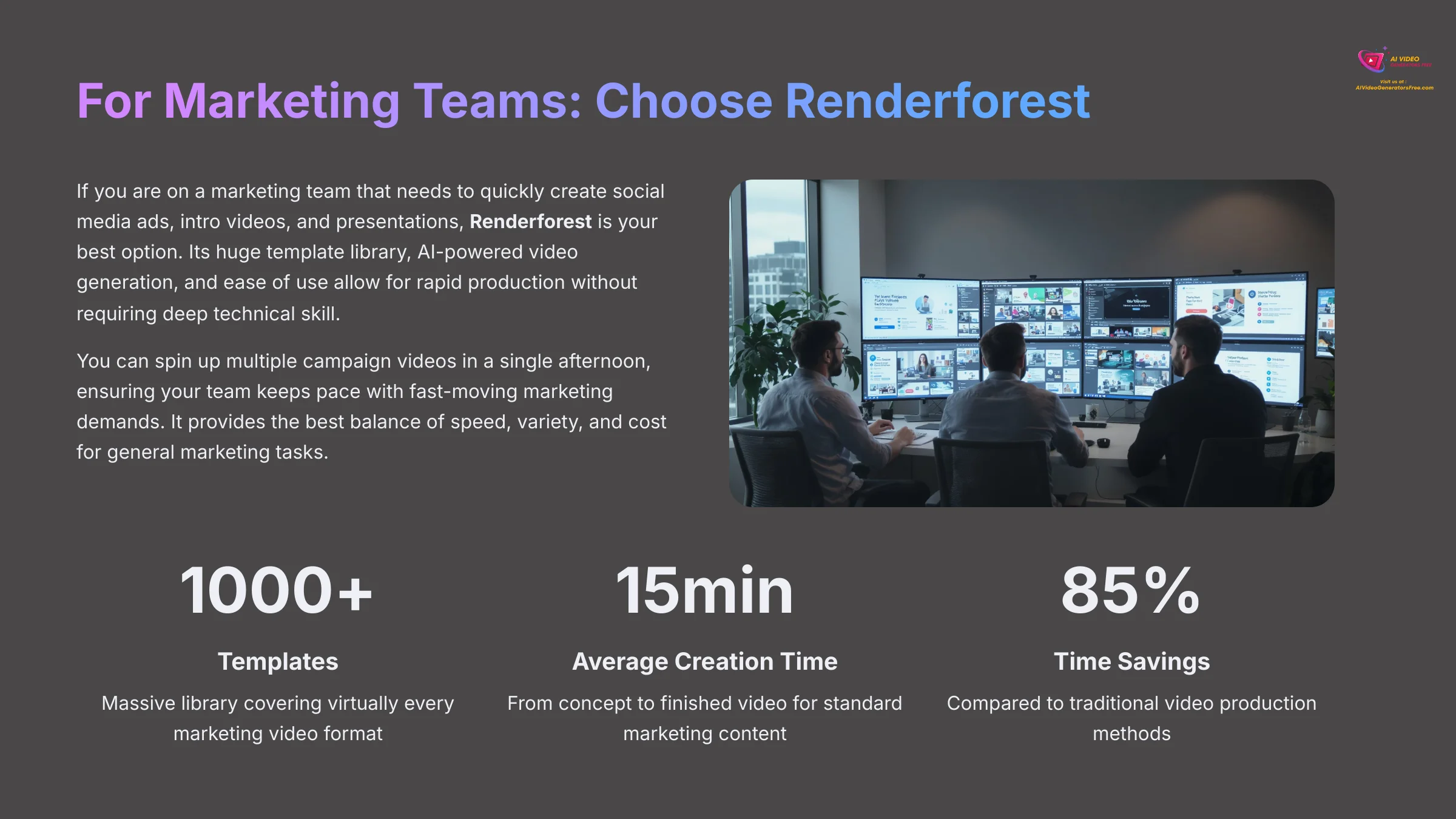For Marketing Teams Choose Renderforest