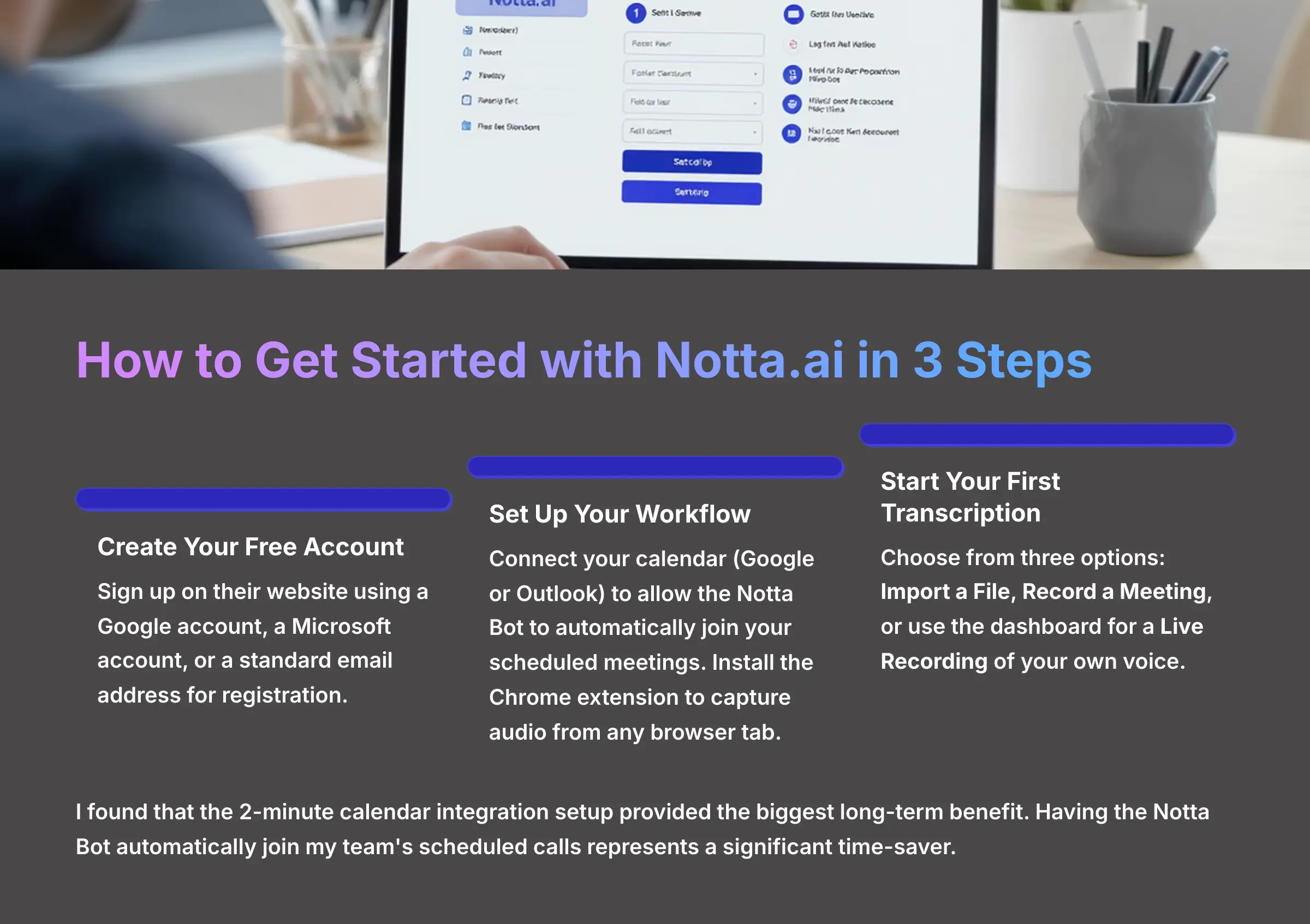 How to Get Started with Notta.ai in 3 Steps