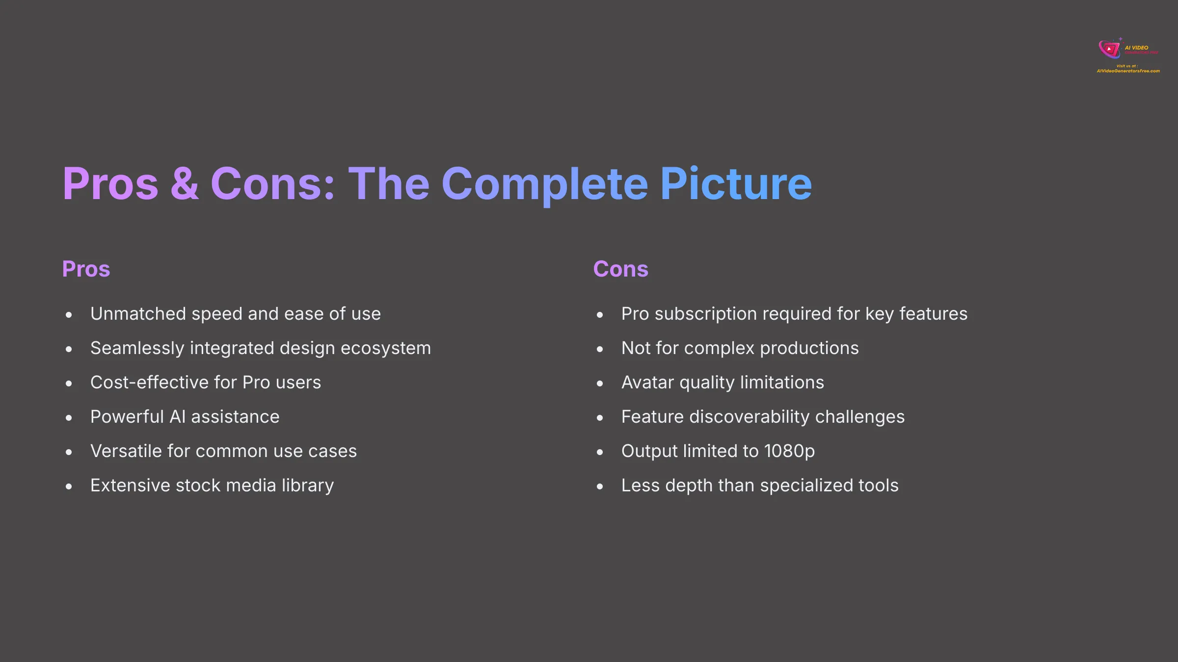 Pros and Cons: The Complete Picture
