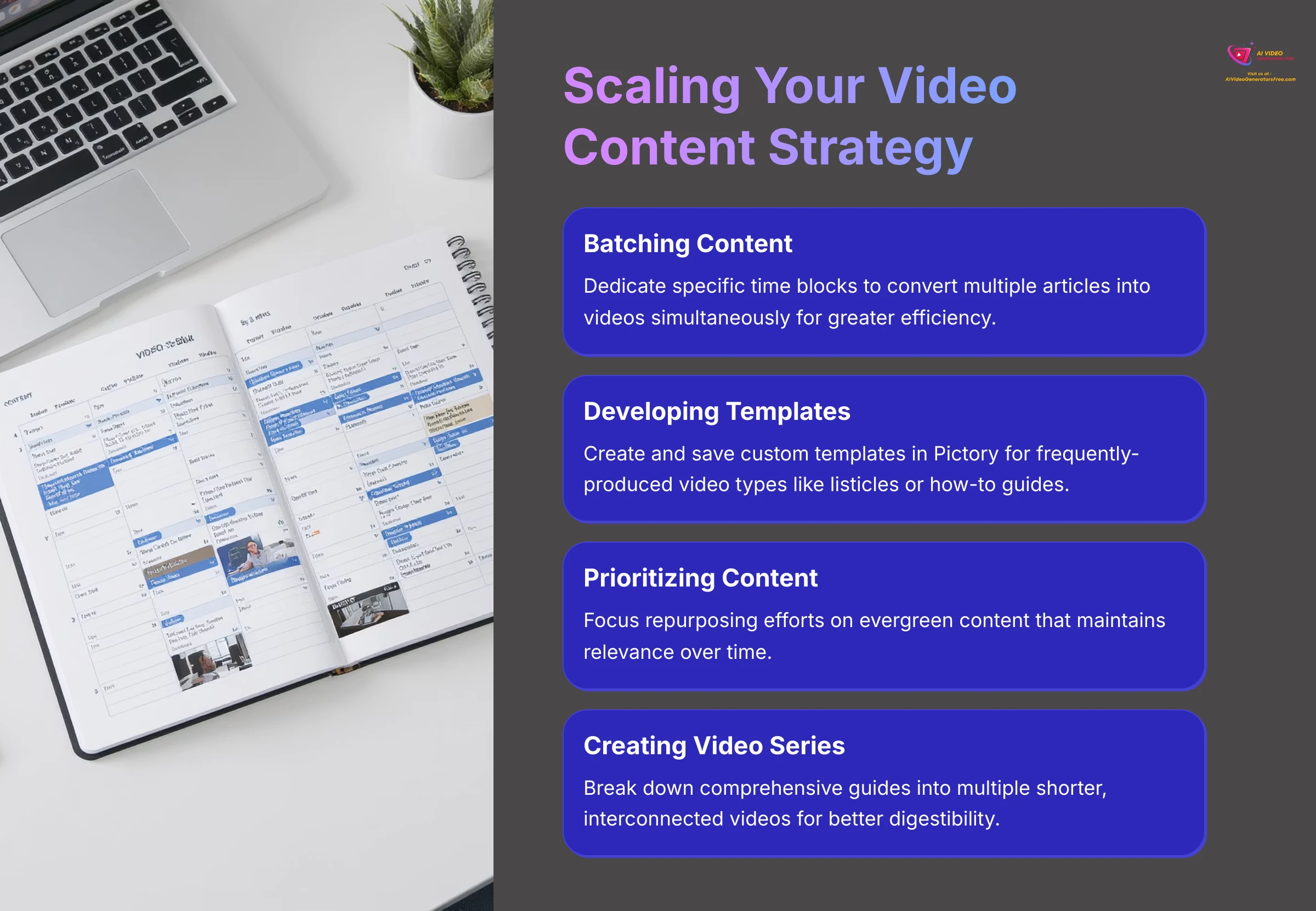 Scaling your video content strategy with Pictory