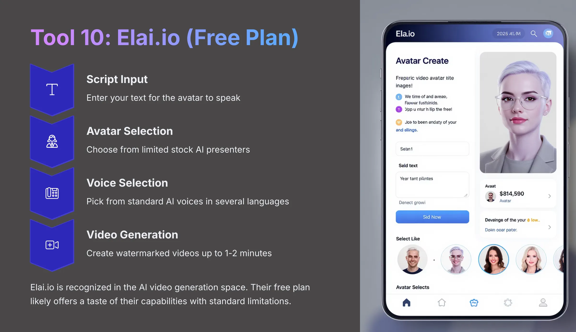 Tool 10 Elai.io Free Plan
