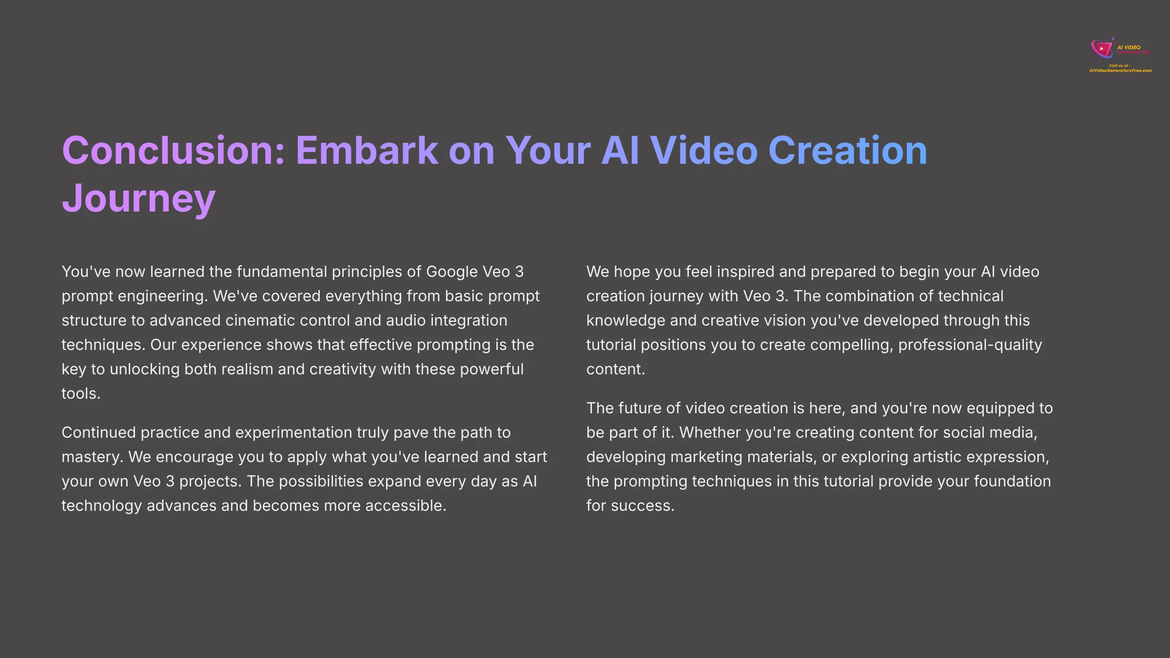 17_Conclusion-Embark-on-Your-AI-Video-Creation-Journey_AI-video-generators-free_aivideogeneratorsfree.com_