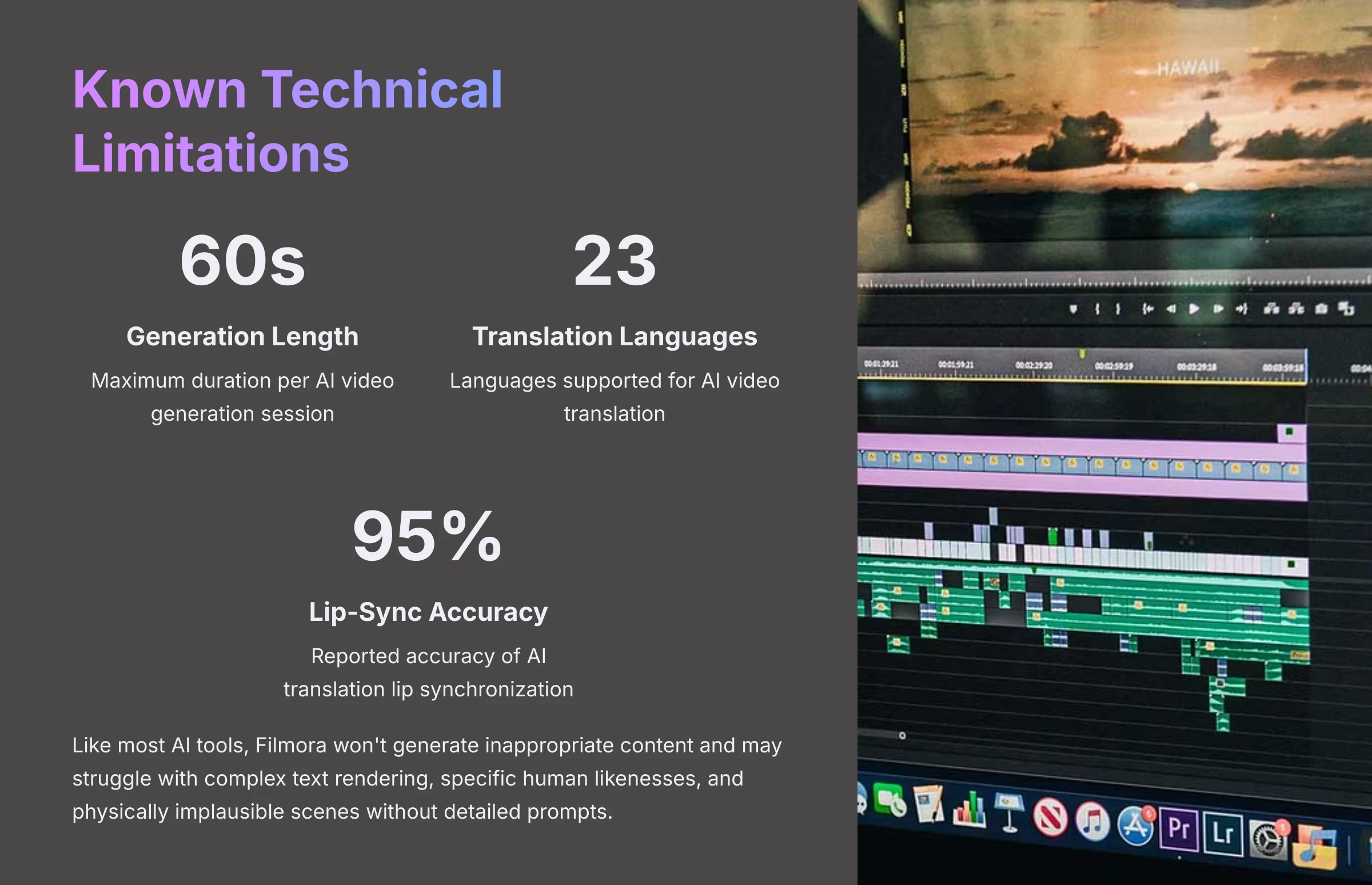 Known Technical Limitations