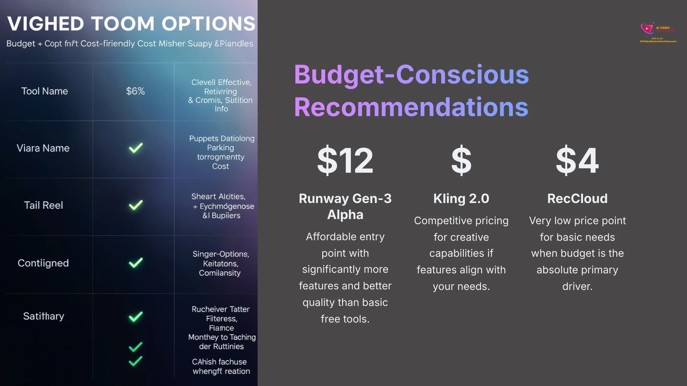 Budget Conscious Recommendations
