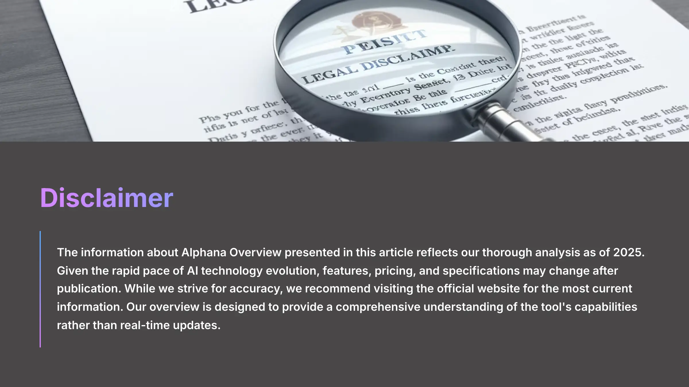 Disclaimer