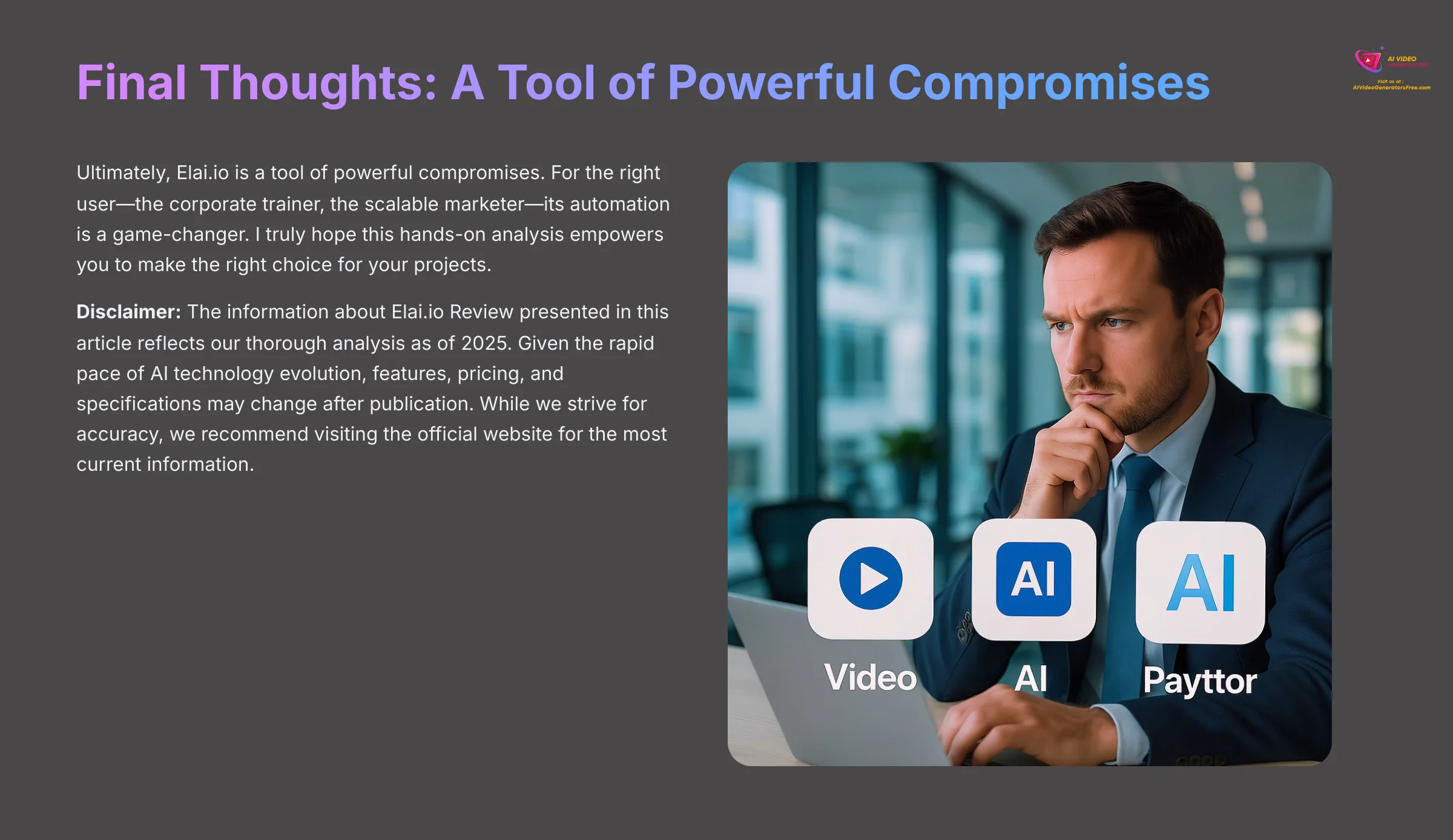 Final Thoughts - A Tool of Powerful Compromises