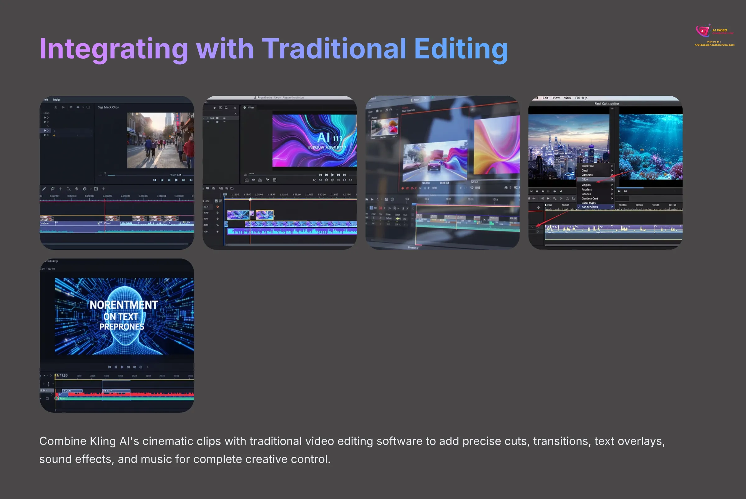 Integrating with Traditional Editing