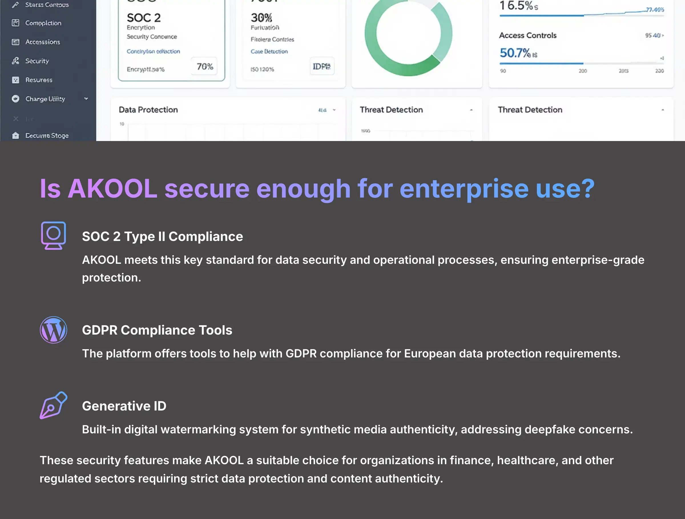 Is AKOOL secure enough for enterprise use