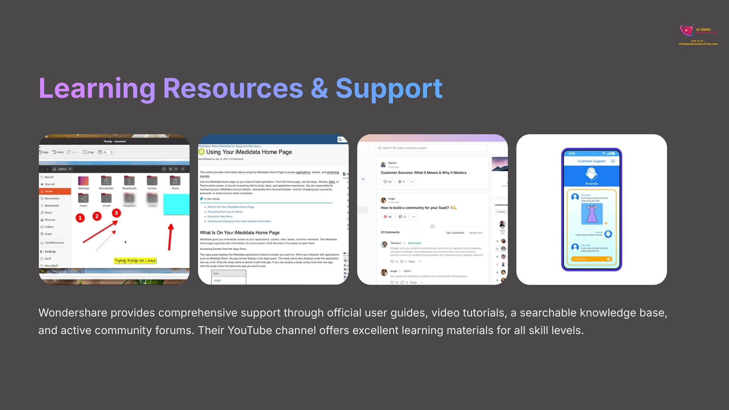 Learning Resources and Support