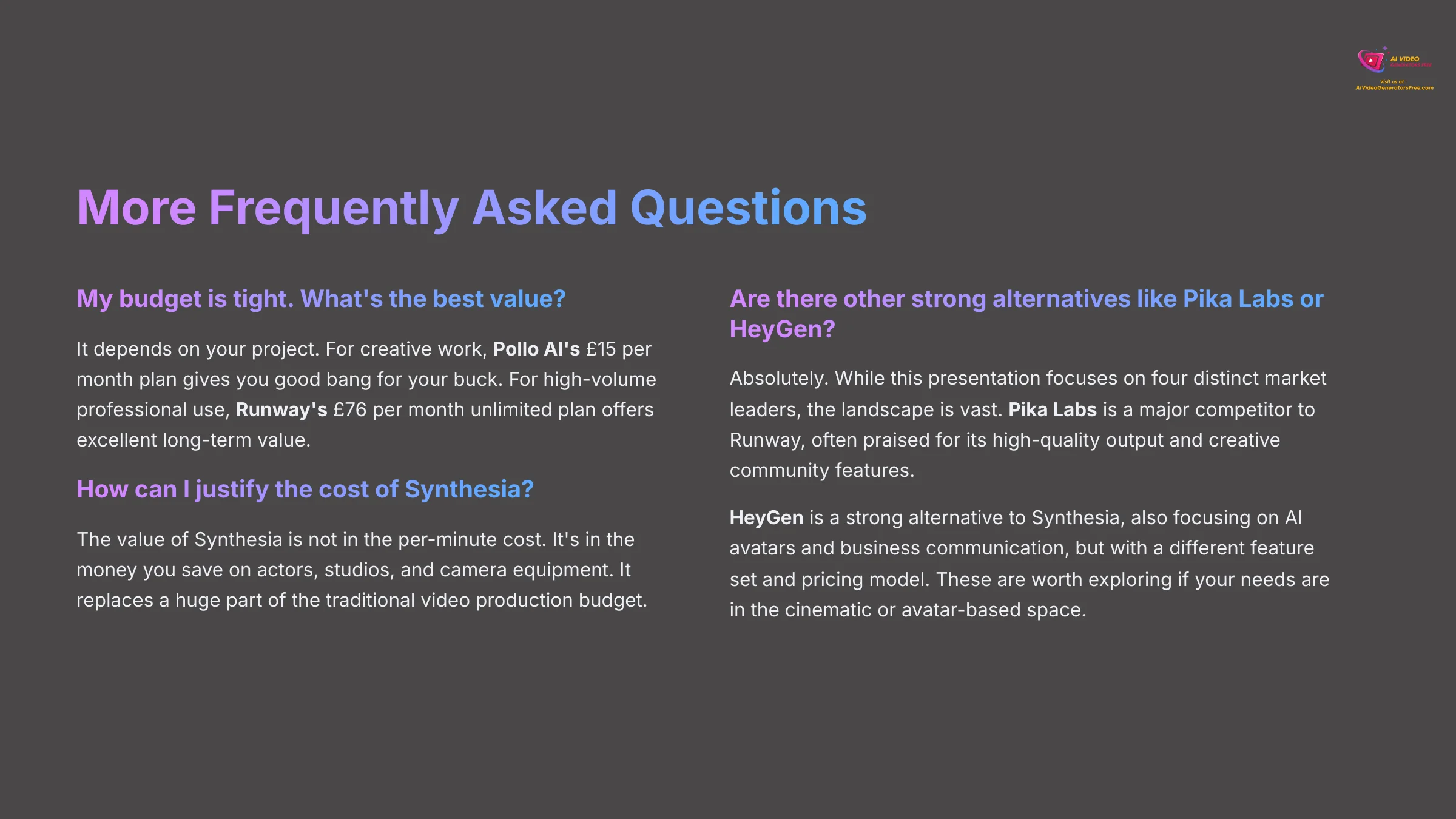 More FAQ