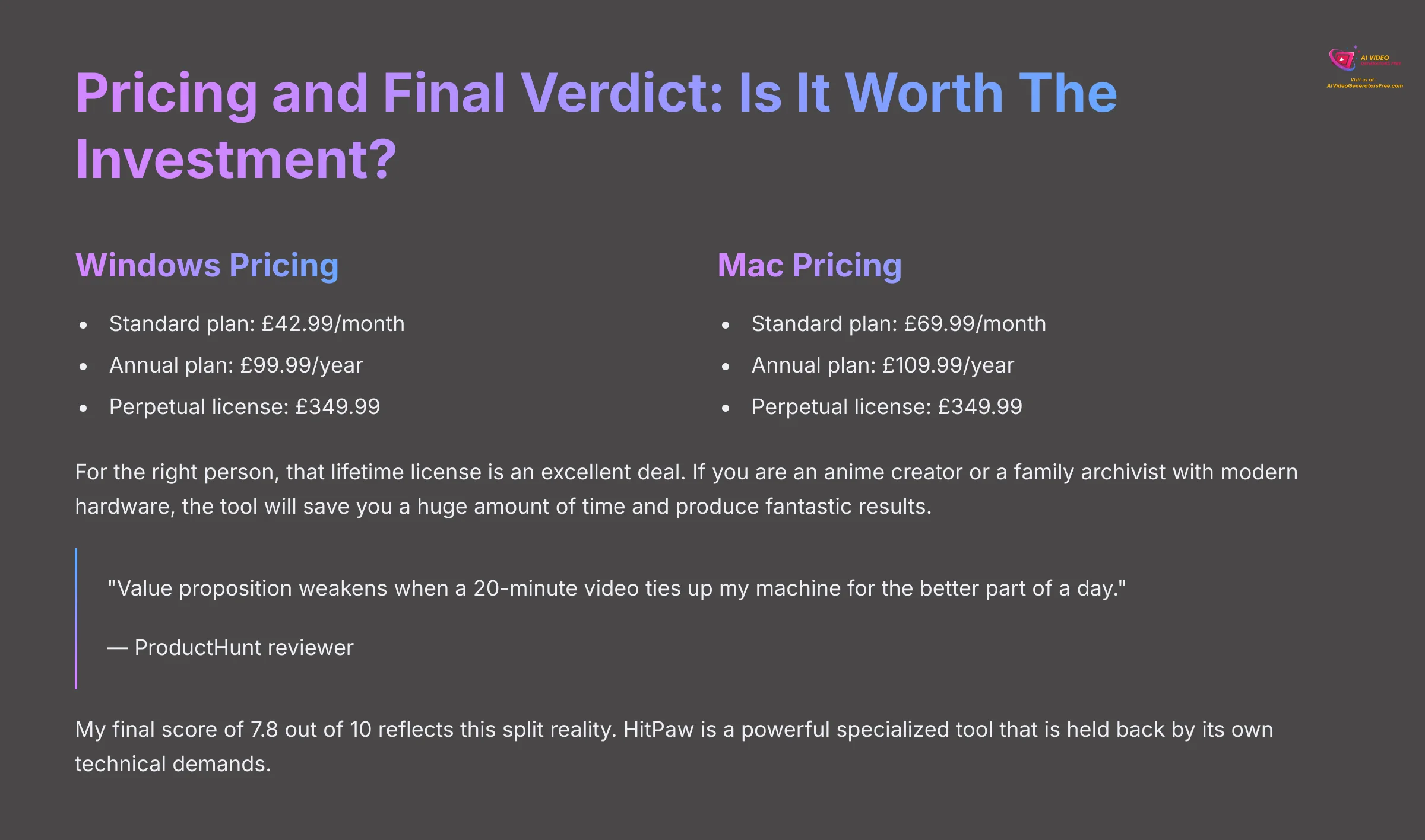 Pricing and Final Verdict - Is It Worth The Investment