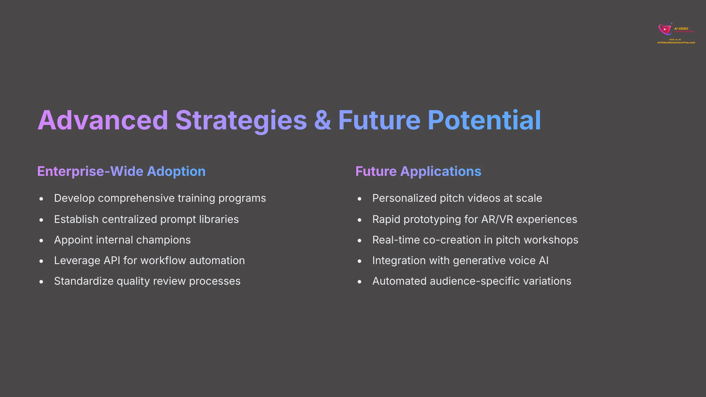 Advanced Strategies and Future Potential of AI video generators