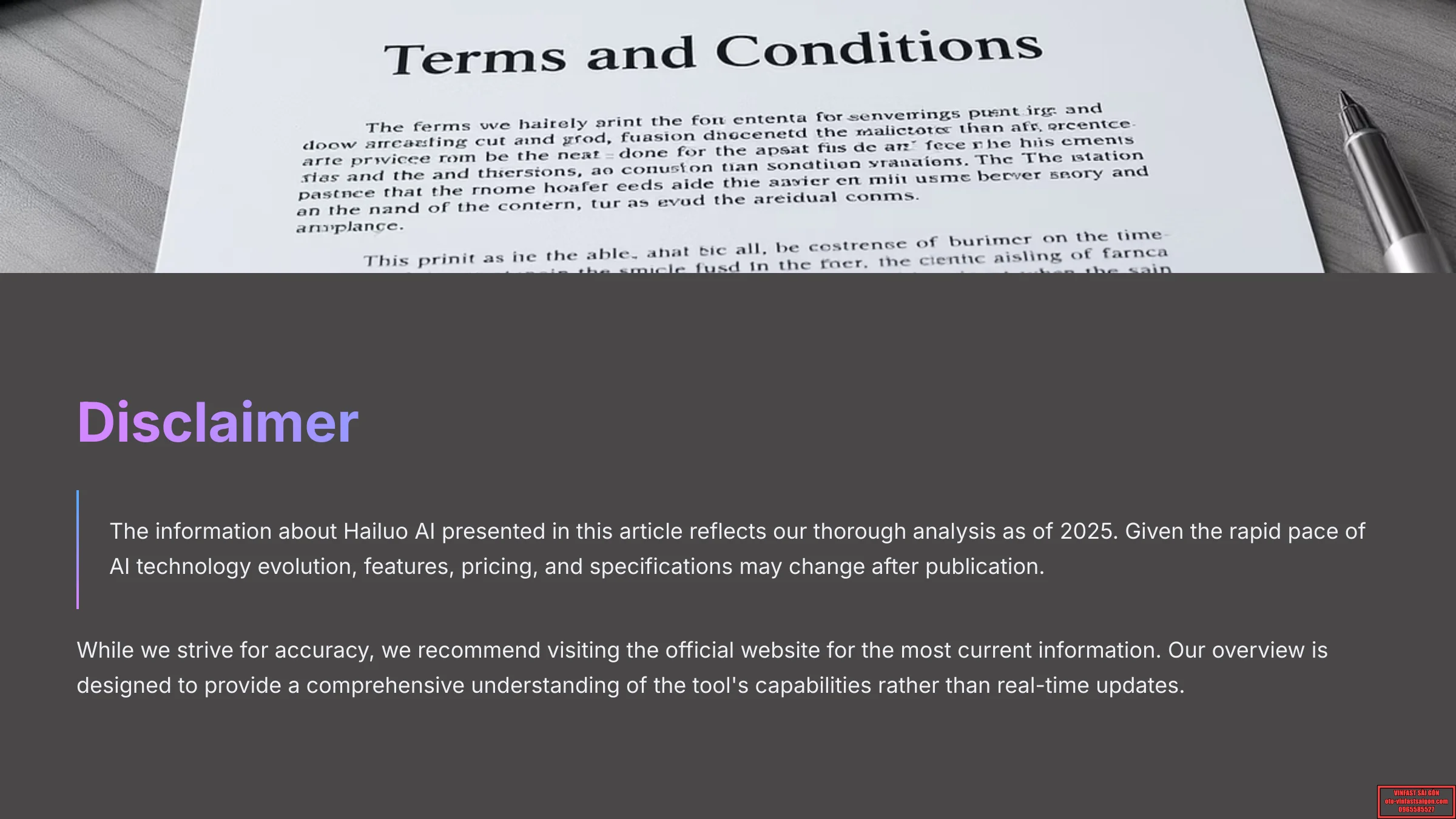Disclaimer - AI Video Generators Free