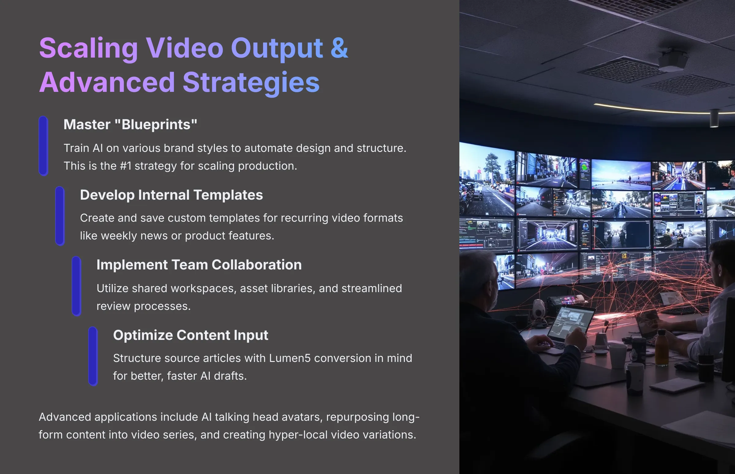 Scaling Video Output and Advanced Strategies
