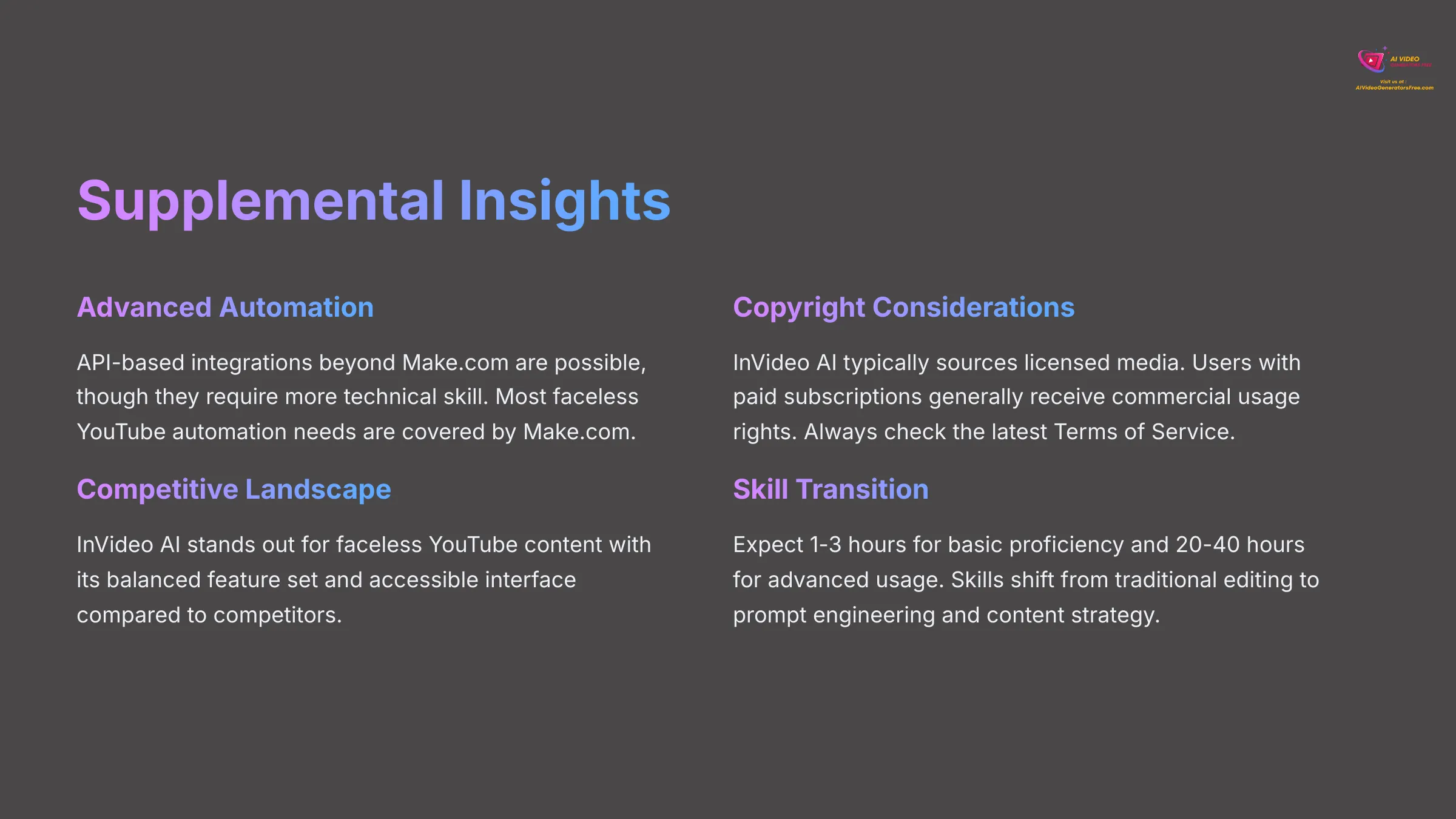 Supplemental Insights