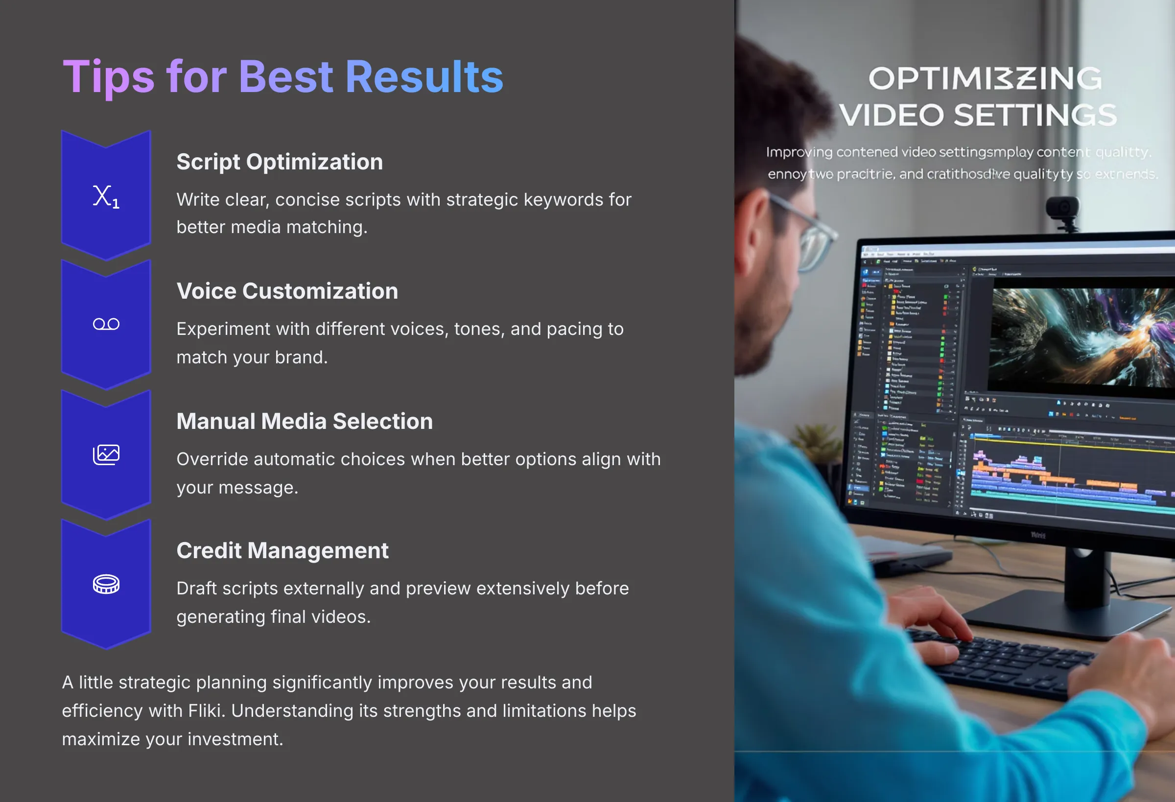 Tips for Best Results with Fliki