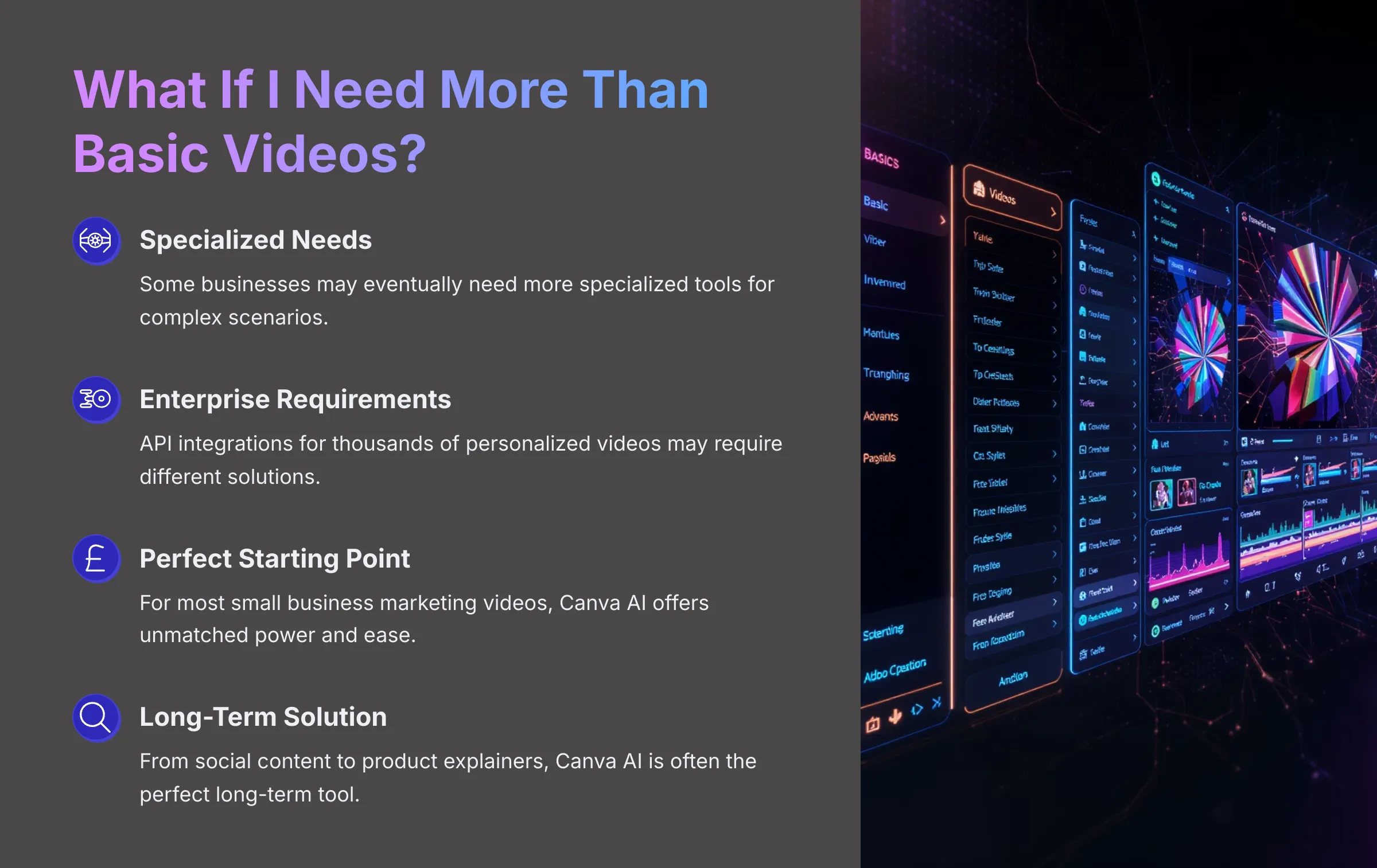 What If I Need More Than Basic Videos