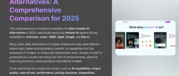 Best Vmaker AI Alternatives: A Comprehensive Comparison for 2025