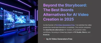 Best Boords Alternatives: A Comprehensive 2025 AI Video Tool Comparison
