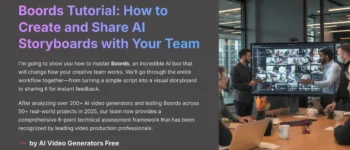 Boords Tutorial (2025): How to Create & Share AI Storyboards with Your Team