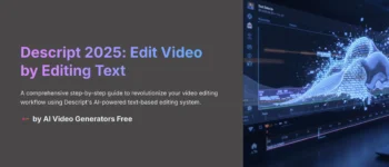 Descript AI Tutorial: How to Edit a Video by Editing the Text Transcript 2025