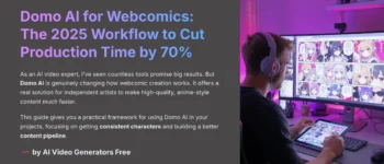 Domo AI Usecase: Generating Anime-Style Art for a Webcomic Project: 2025, Cut Time 70%