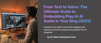 Play.ht Tutorial: How to Embed AI Audio Player into Your Blog Posts