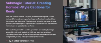 Submagic Tutorial: How to Add Alex Hormozi Style Captions to Your Reels 2025