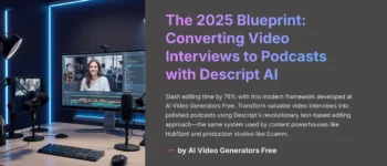 Descript AI Usecase: Creating a Podcast from a Recorded Video Interview: The 2025 Blueprint