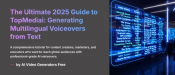 TopMediai Tutorial: How to Generate a Voiceover from Text in Any Language, 2025