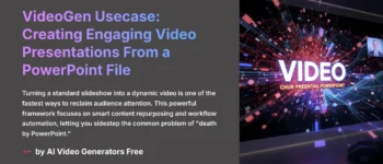 VideoGen Usecase: Creating Engaging Video Presentations from a PowerPoint File