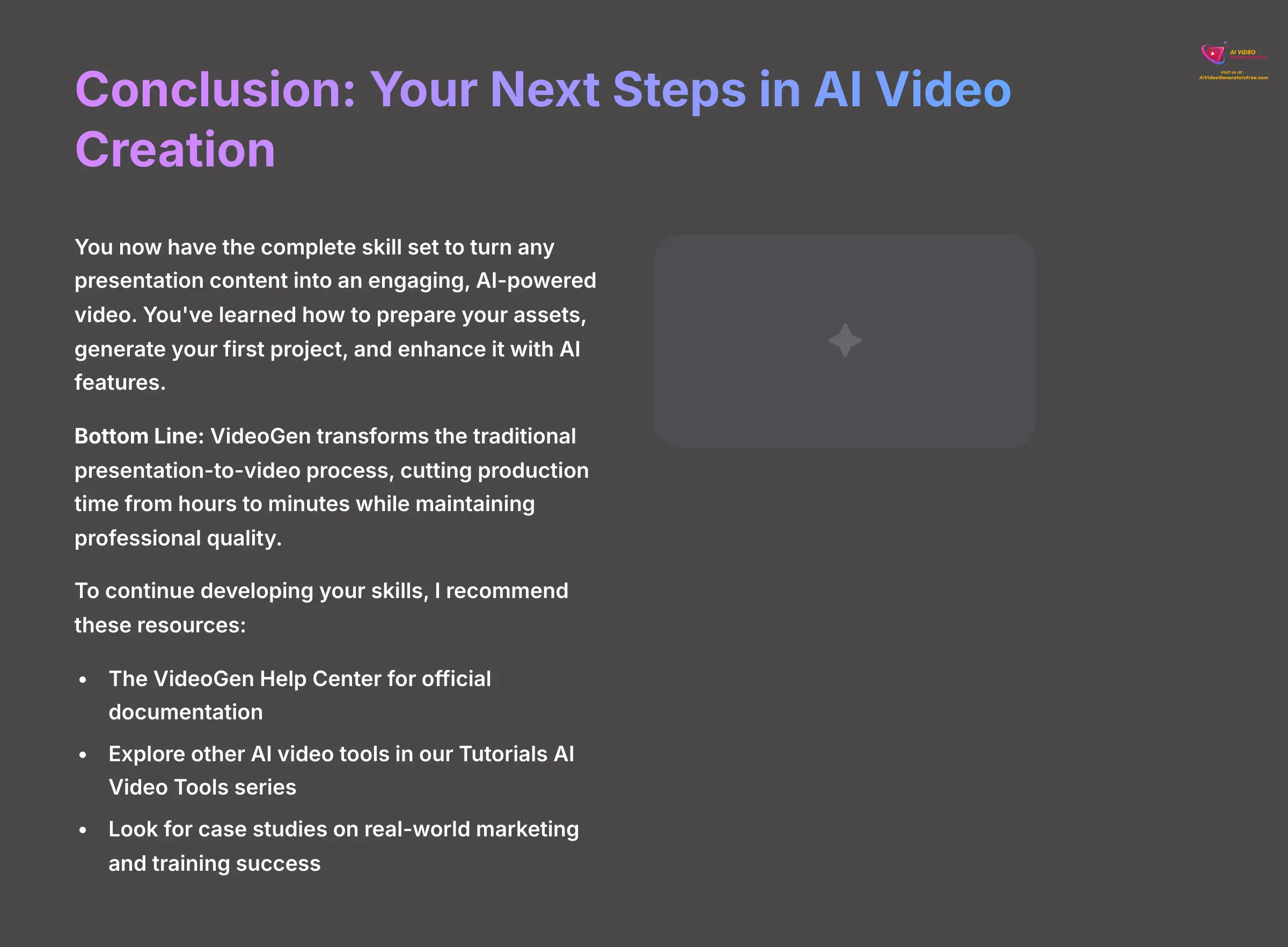 20_Conclusion-Your-Next-Steps-in-AI-Video-Creation_AI-video-generators-free_aivideogeneratorsfree.com_