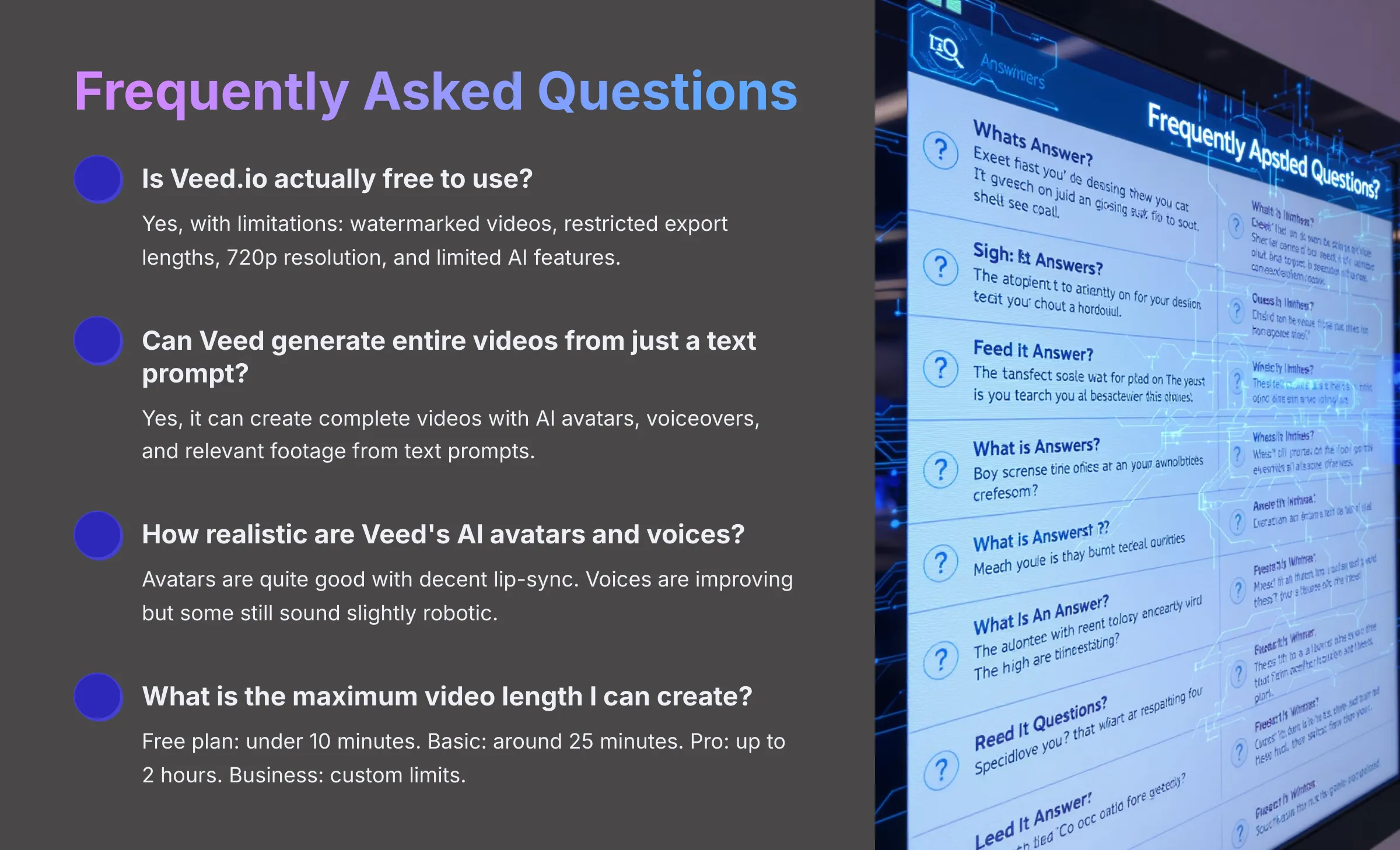 Frequently Asked Questions about Veed.io