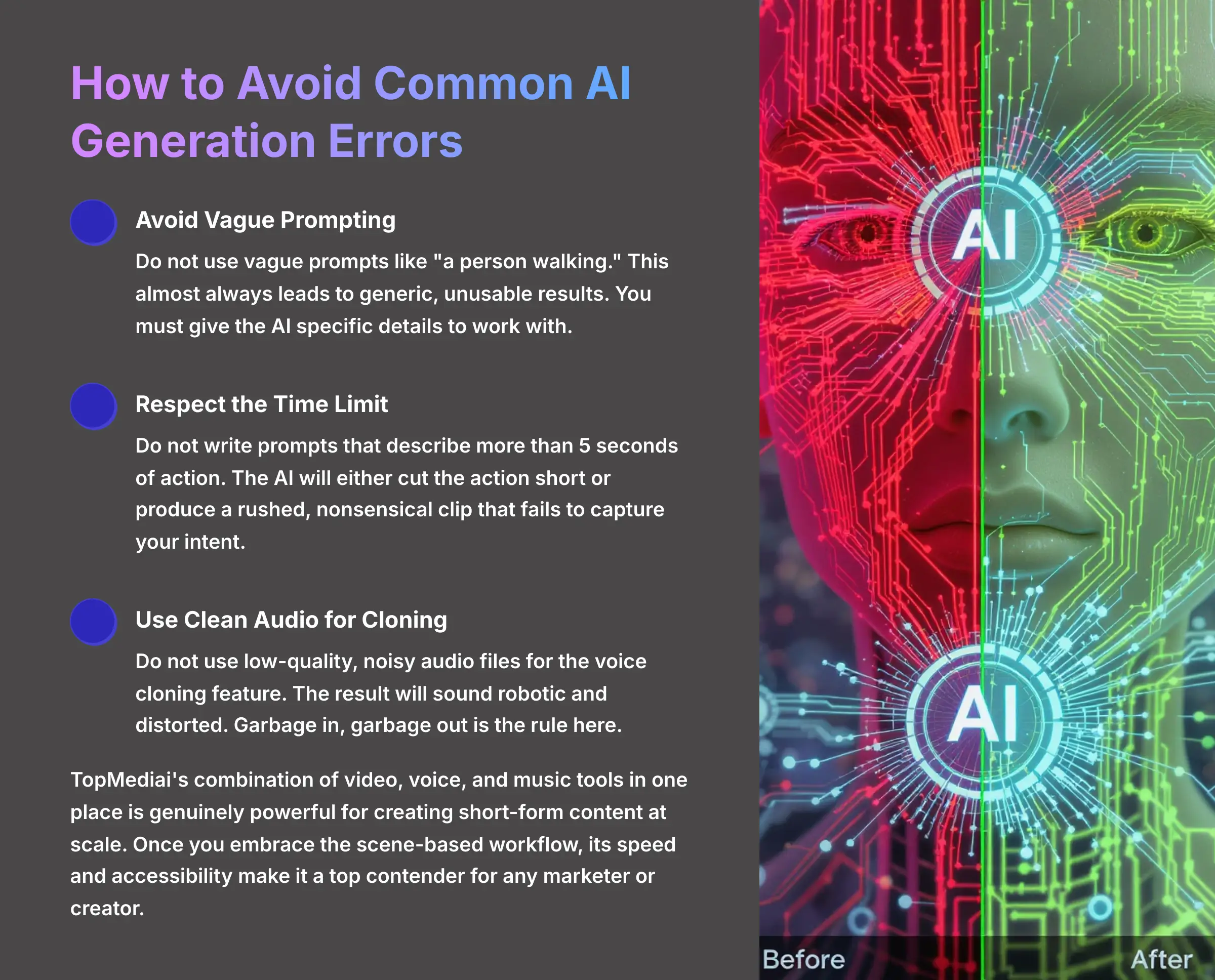 How to Avoid Common AI Generation Errors