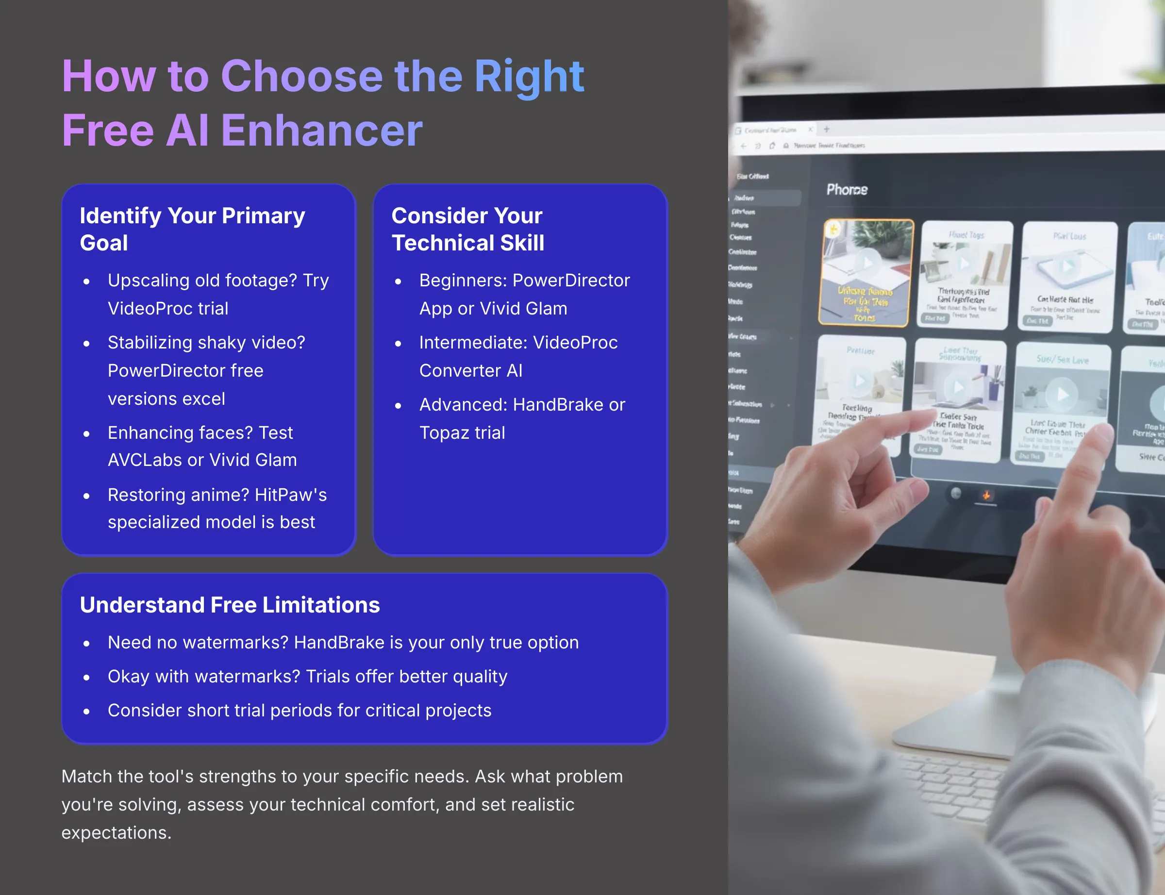 How to Choose the Right Free AI Enhancer