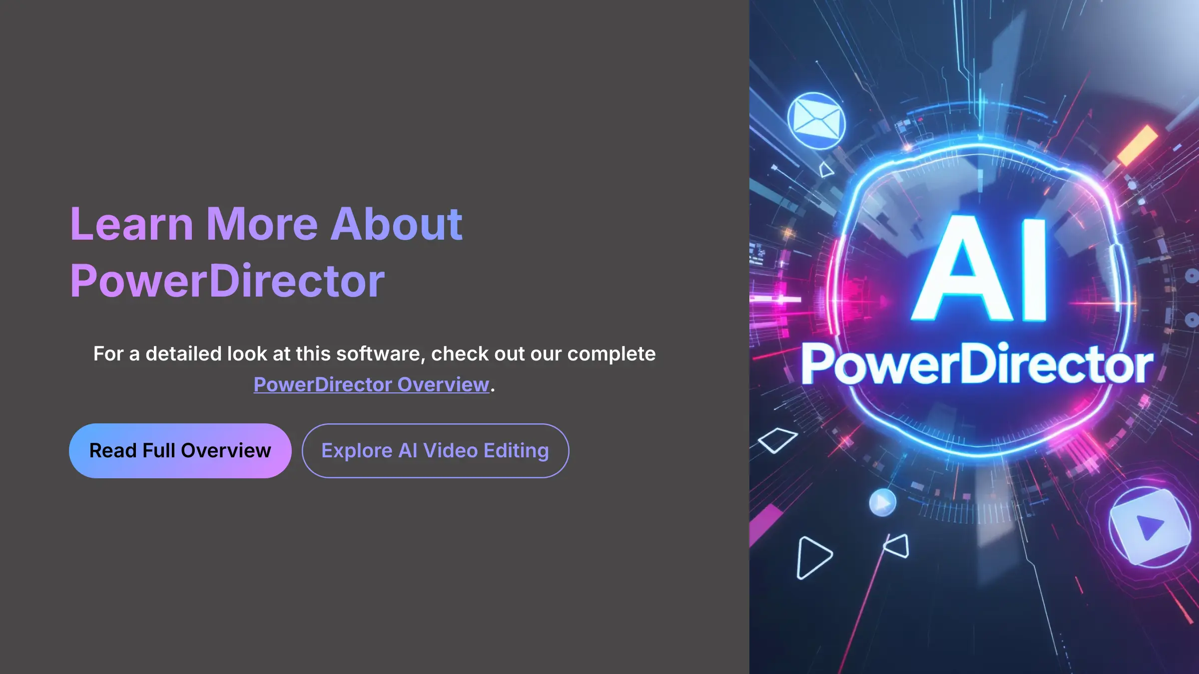 Learn More About PowerDirector