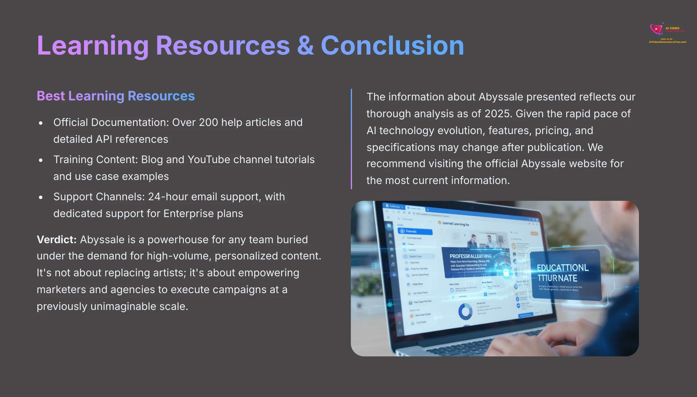 Learning Resources and Conclusion