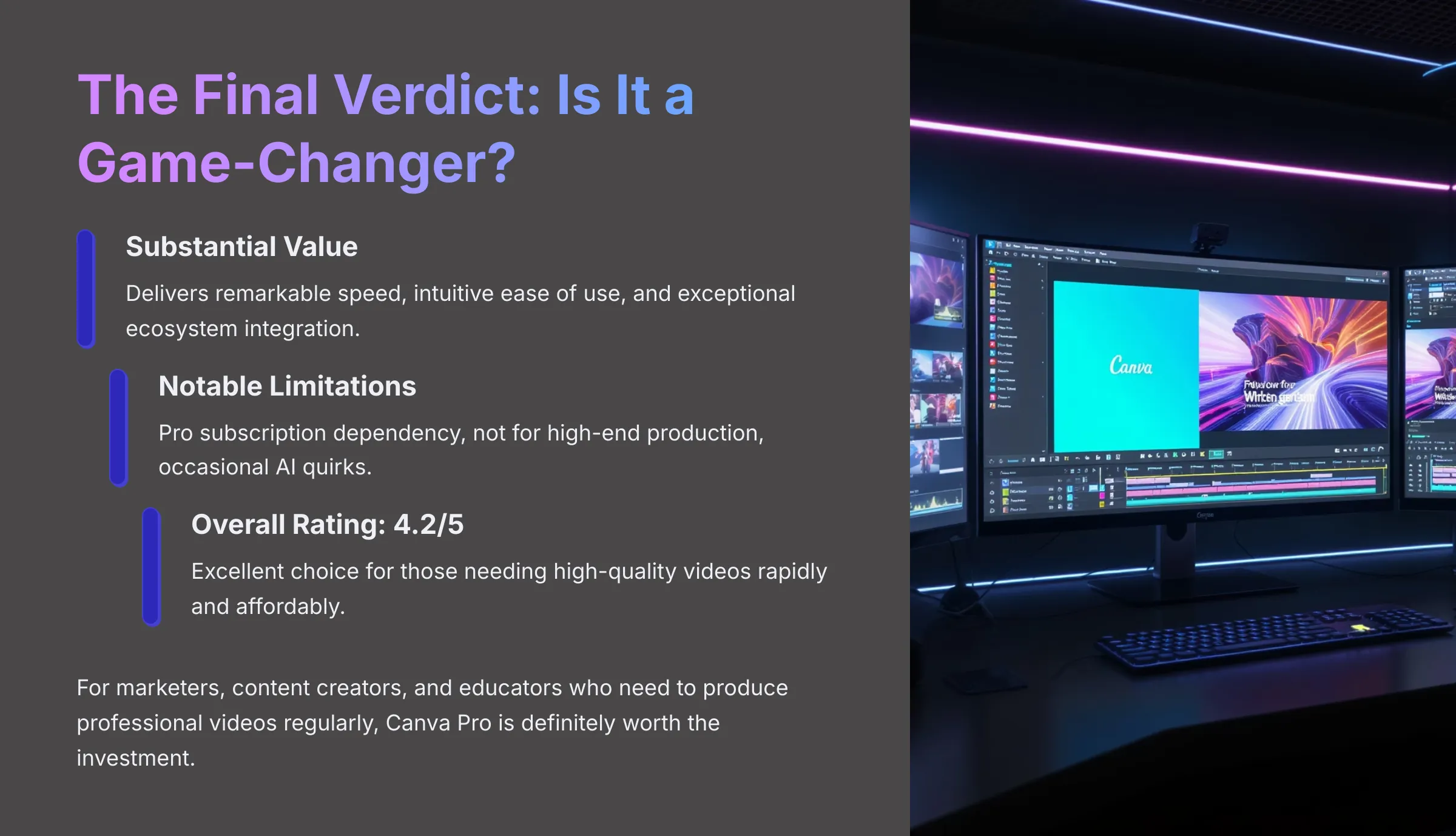 The Final Verdict: Is Canva AI Video Generator a Game Changer?