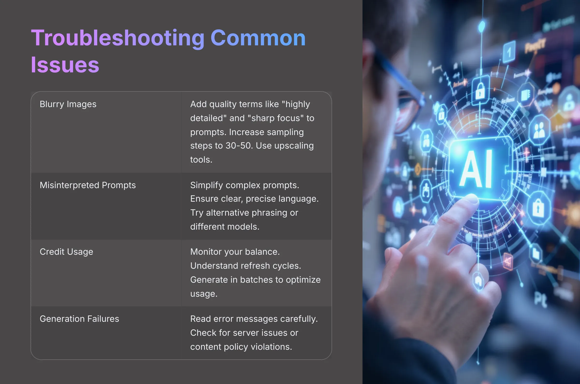 Troubleshooting common issues in Tensor.art