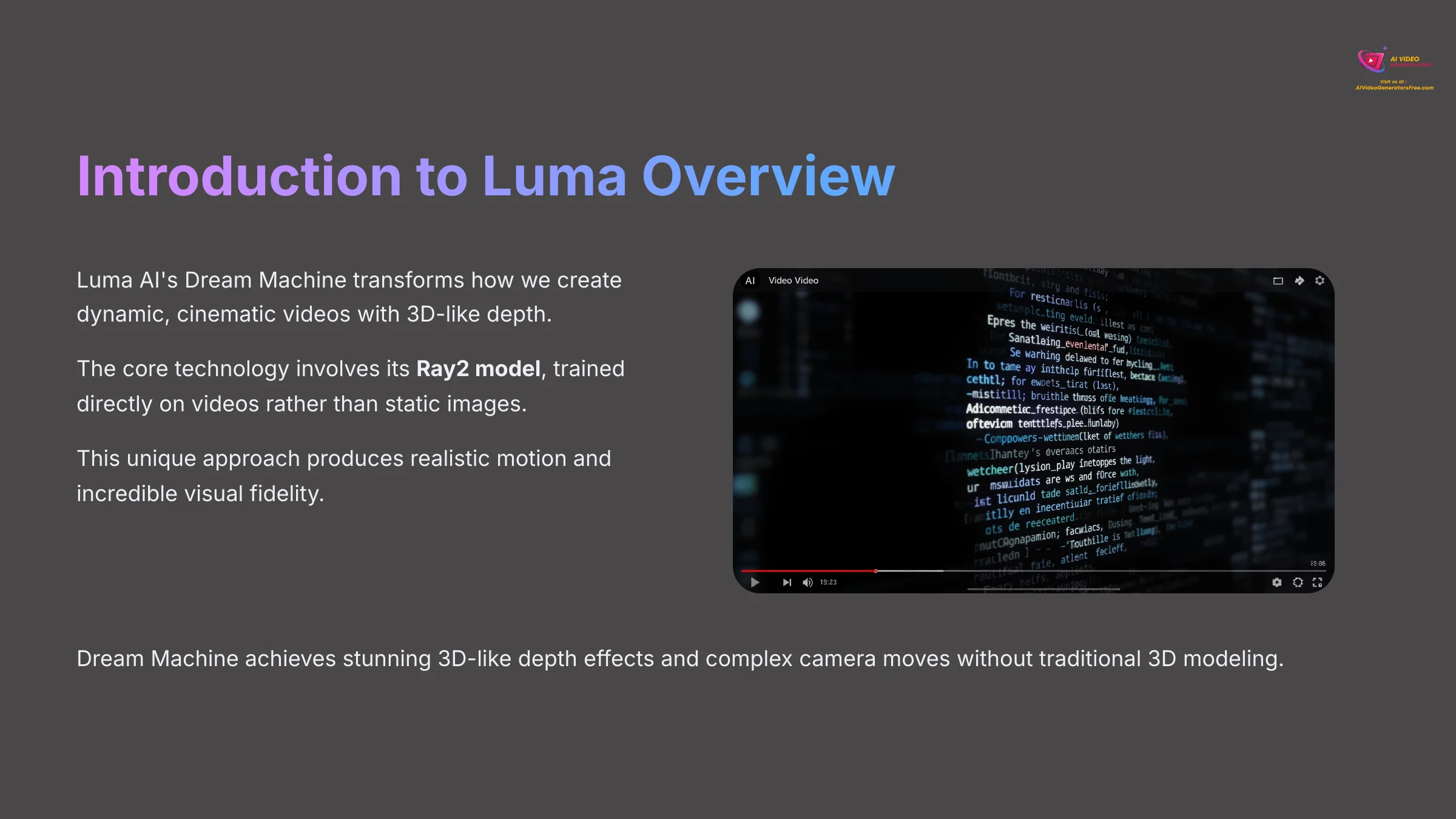 Introduction to Luma Overview