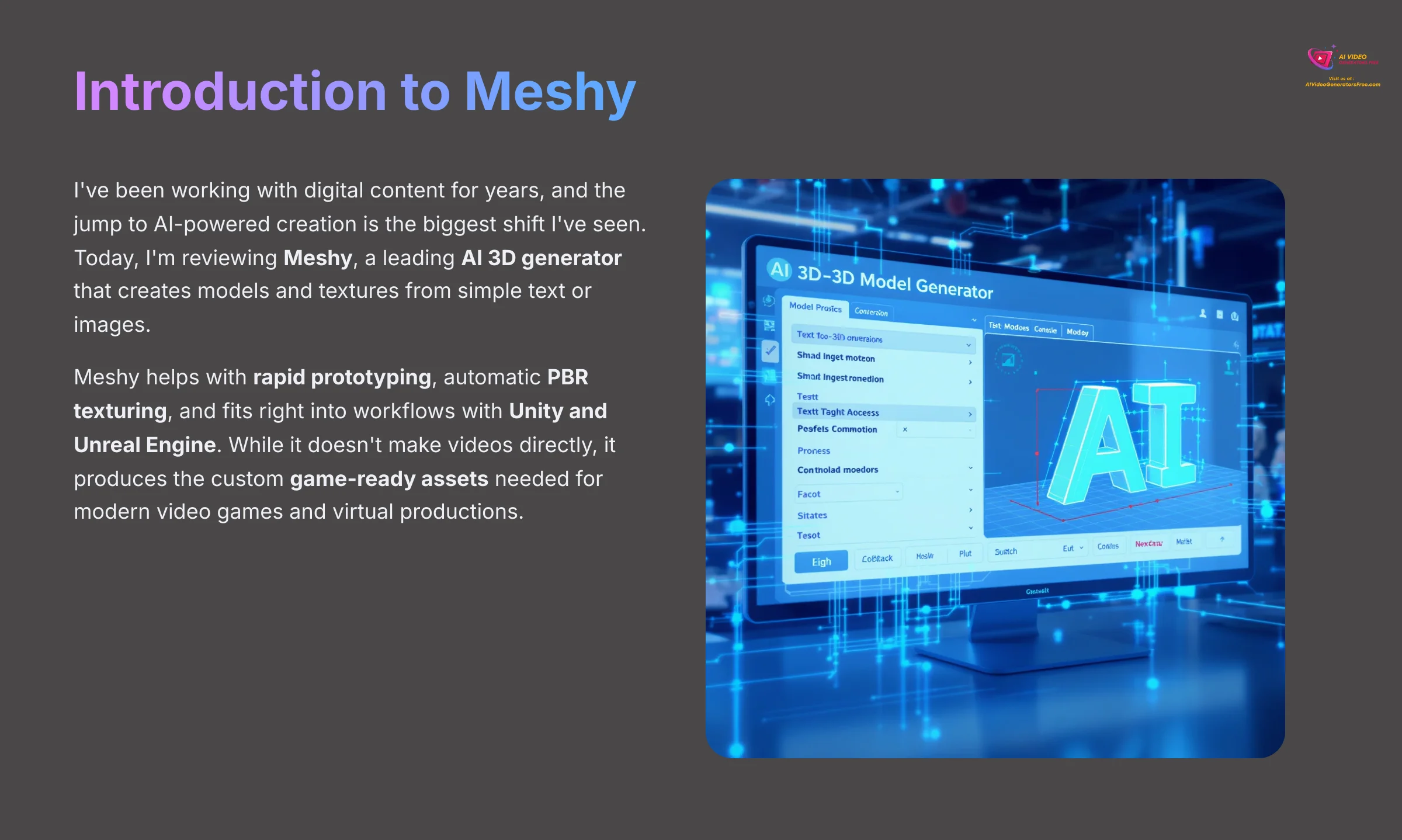 Introduction to Meshy AI