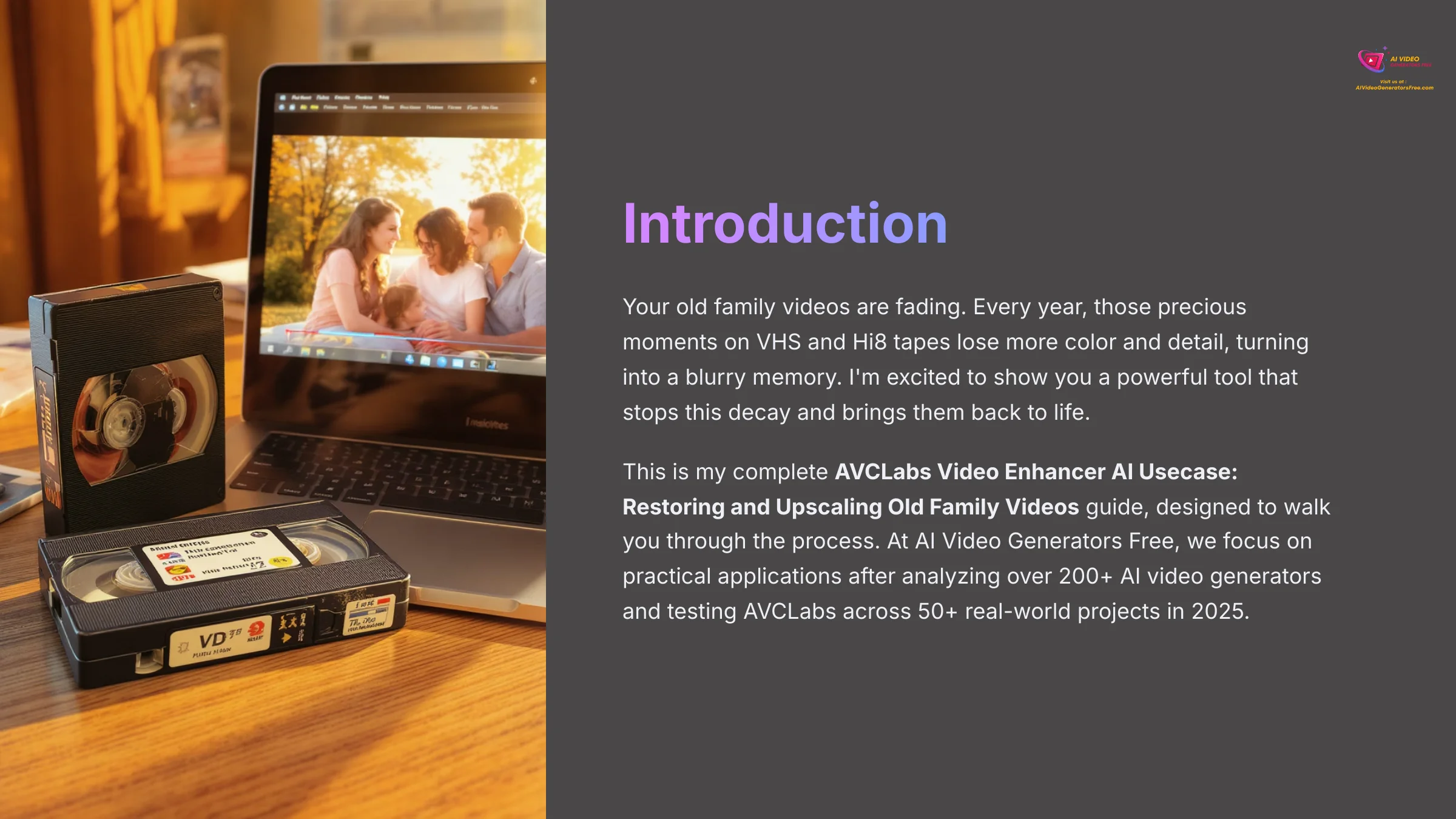 Introduction to AI video generators for old video restoration