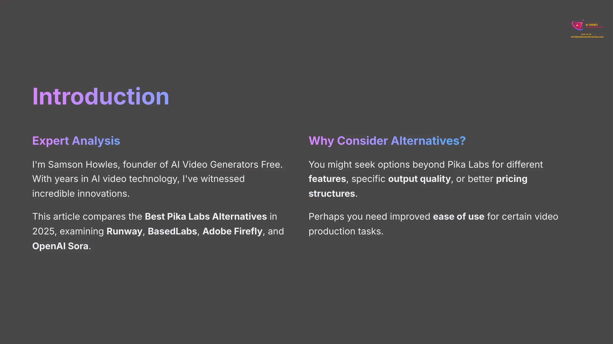 AI Video Generators Free Introduction