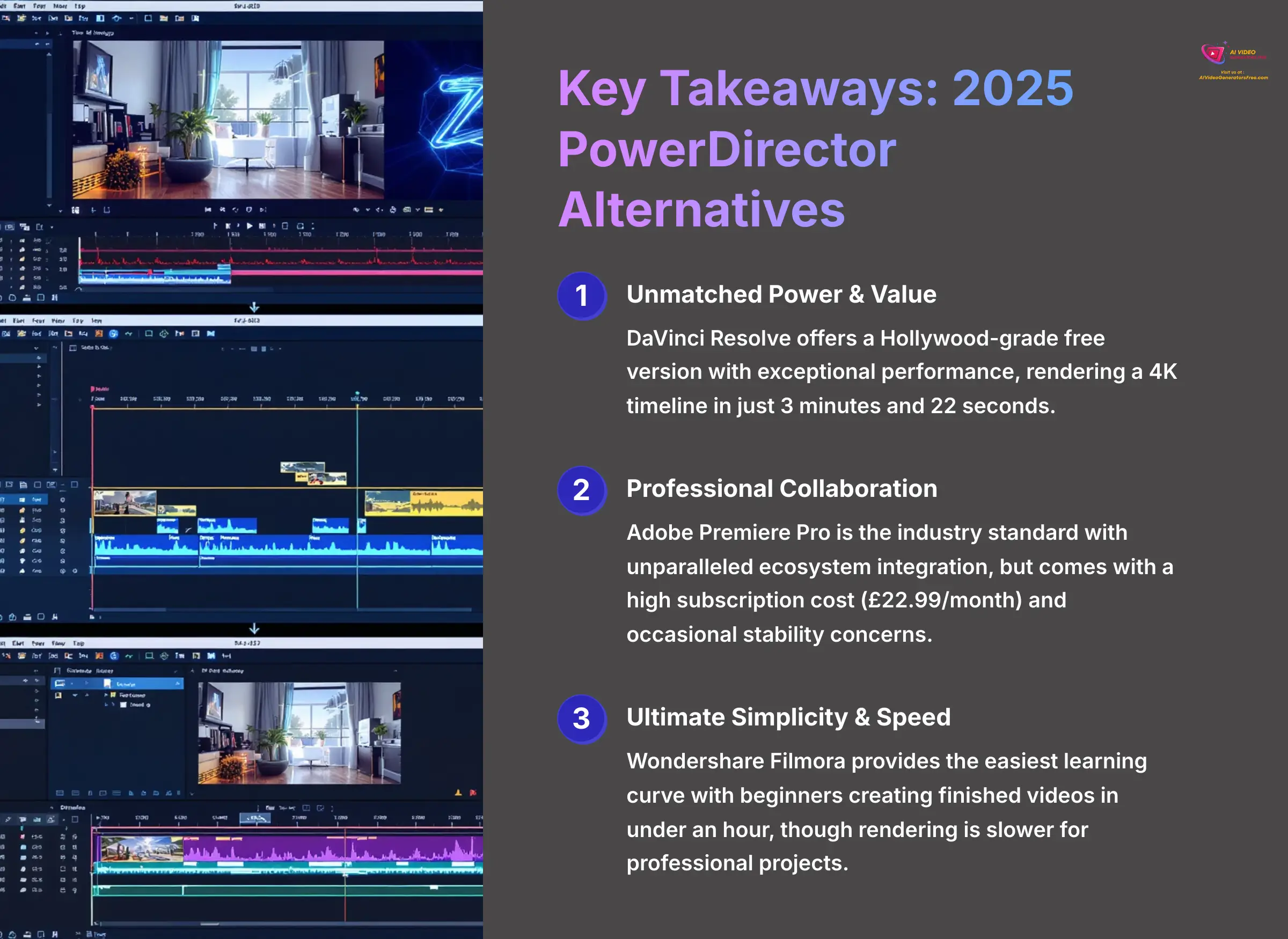 2_Key-Takeaways-2025-PowerDirector-Alternatives_AI-video-generators-free_aivideogeneratorsfree.com_