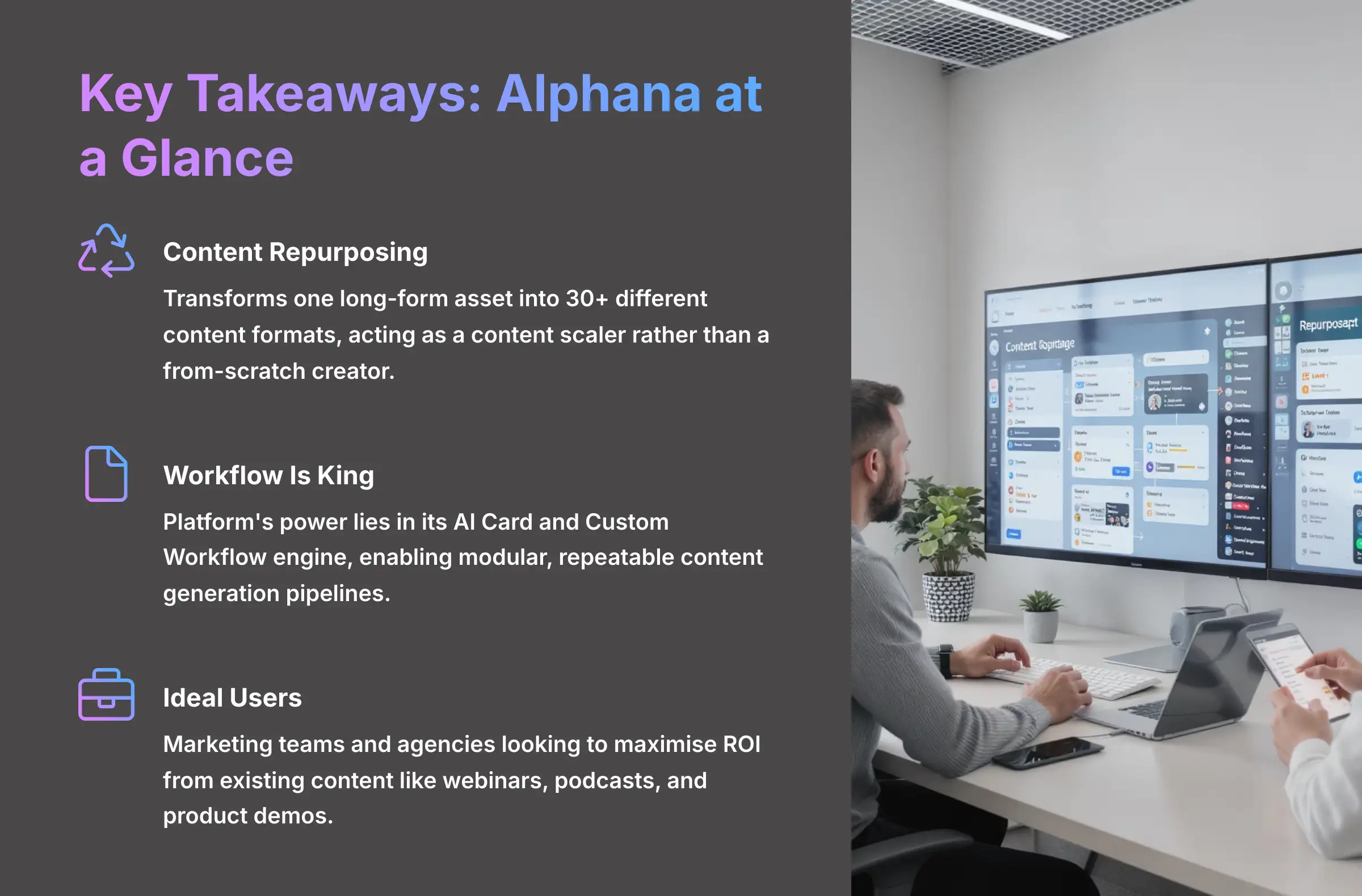 Key Takeaways Alphana at a Glance