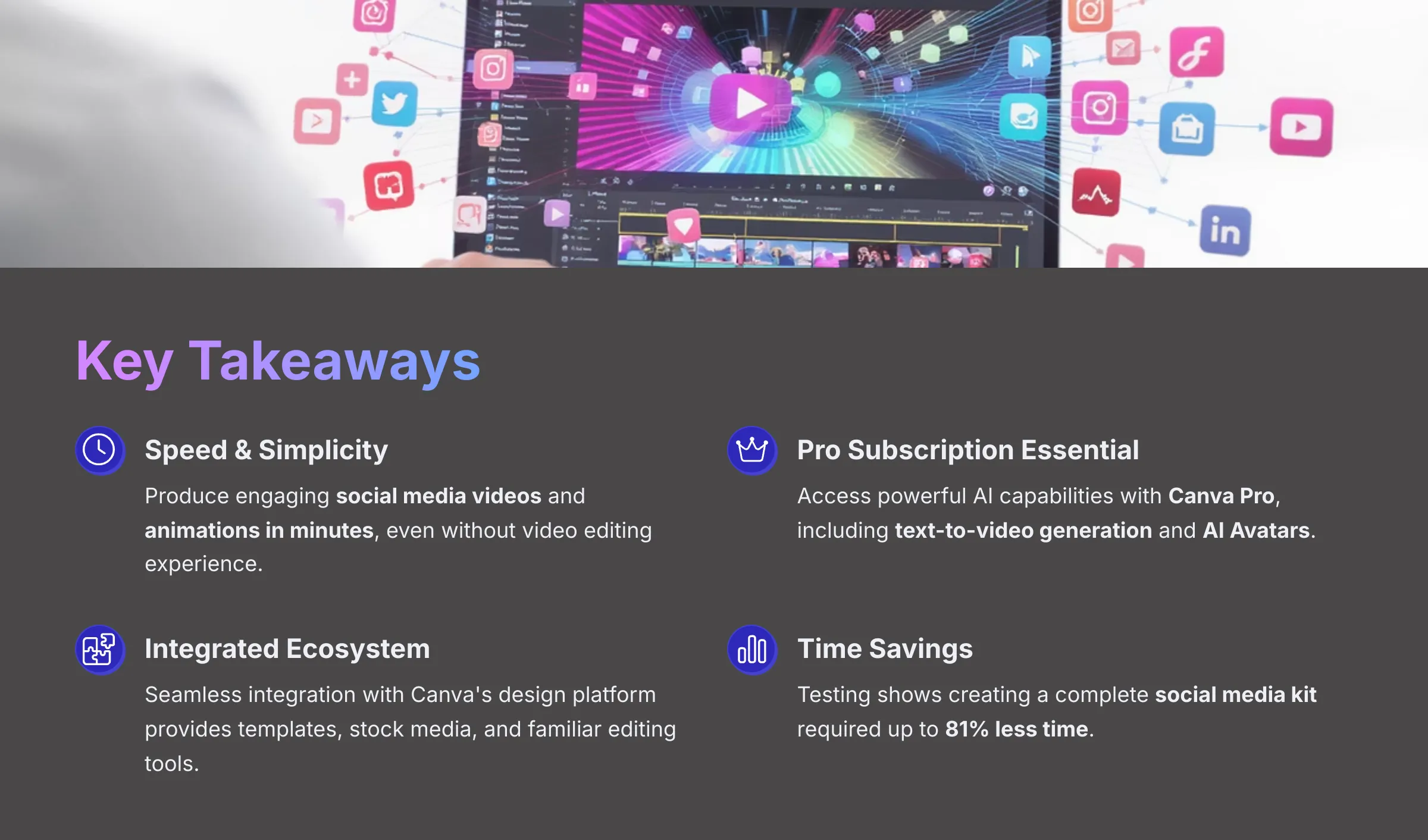 Key Takeaways about Canva AI Video Generator