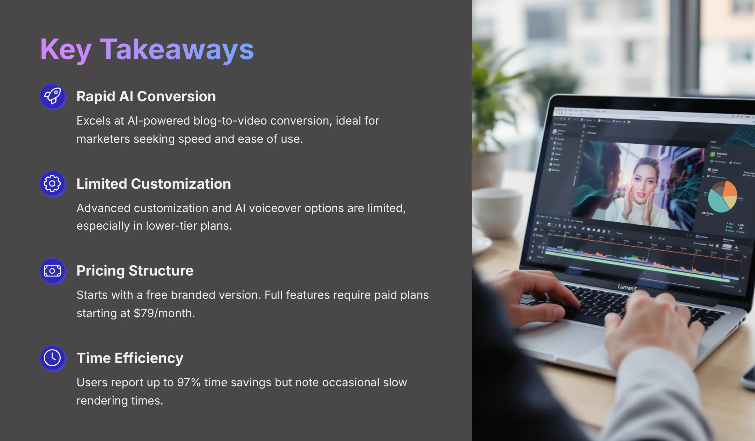 Key Takeaways - AI Video Generators Free