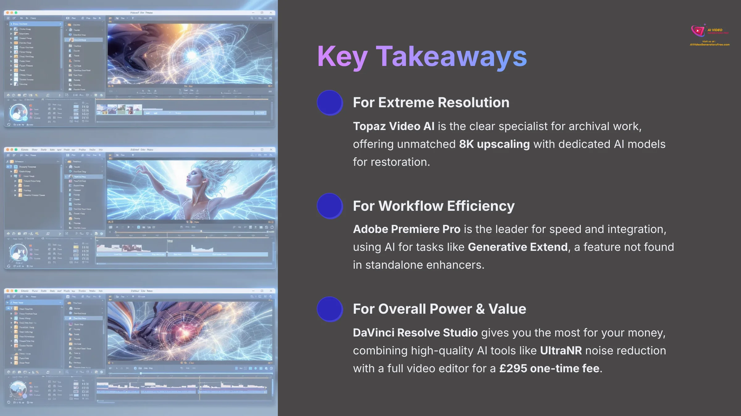 Key Takeaways - AI Video Generators Free
